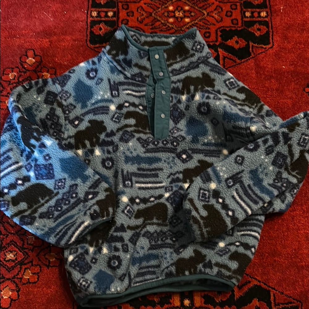 LL bean fleece pullover for kids